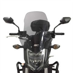 GP Kompozit Honda NC 700 S / NC 750 S 2012-2020 Uyumlu Ön Cam Siyah