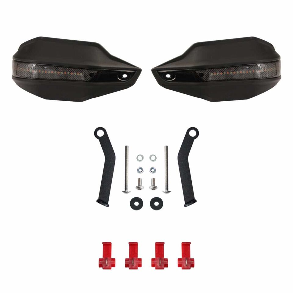 GP Kompozit Bajaj Pulsar NS 200 2014-2024 Uyumlu Led Sinyalli Elcik Koruma Siyah