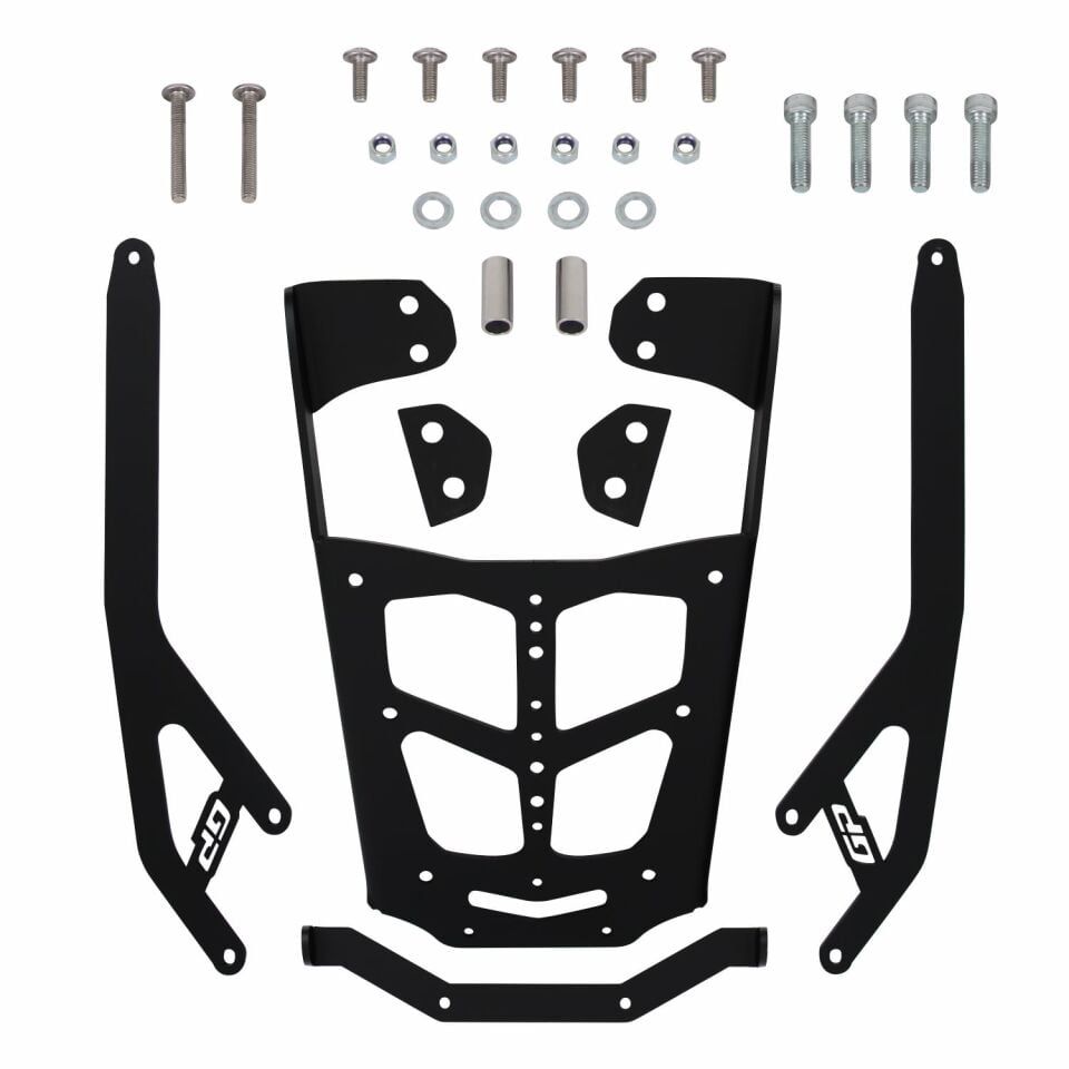 GP Kompozit Bajaj Dominar 250 / 400 2017-2026 Uyumlu Arka Çanta Demiri Siyah