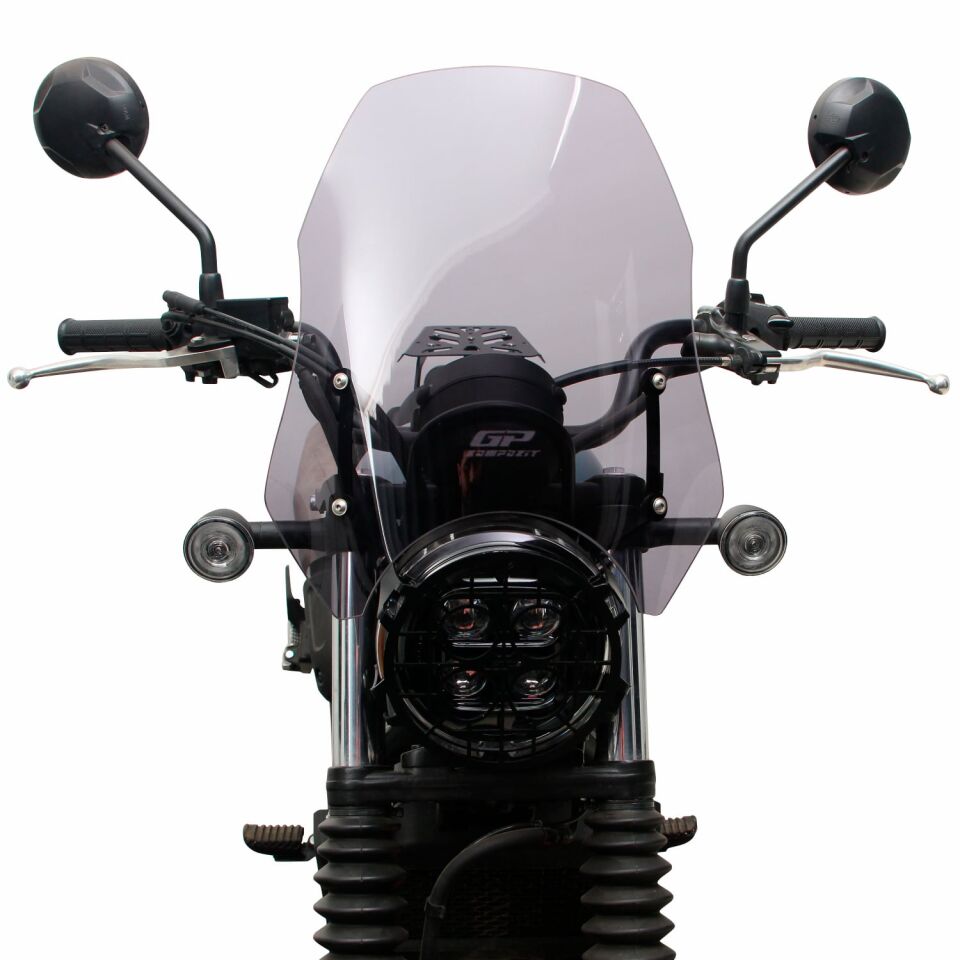 GP Kompozit Honda CL 250 2023-2025 Uyumlu Ön Cam Füme 39 cm
