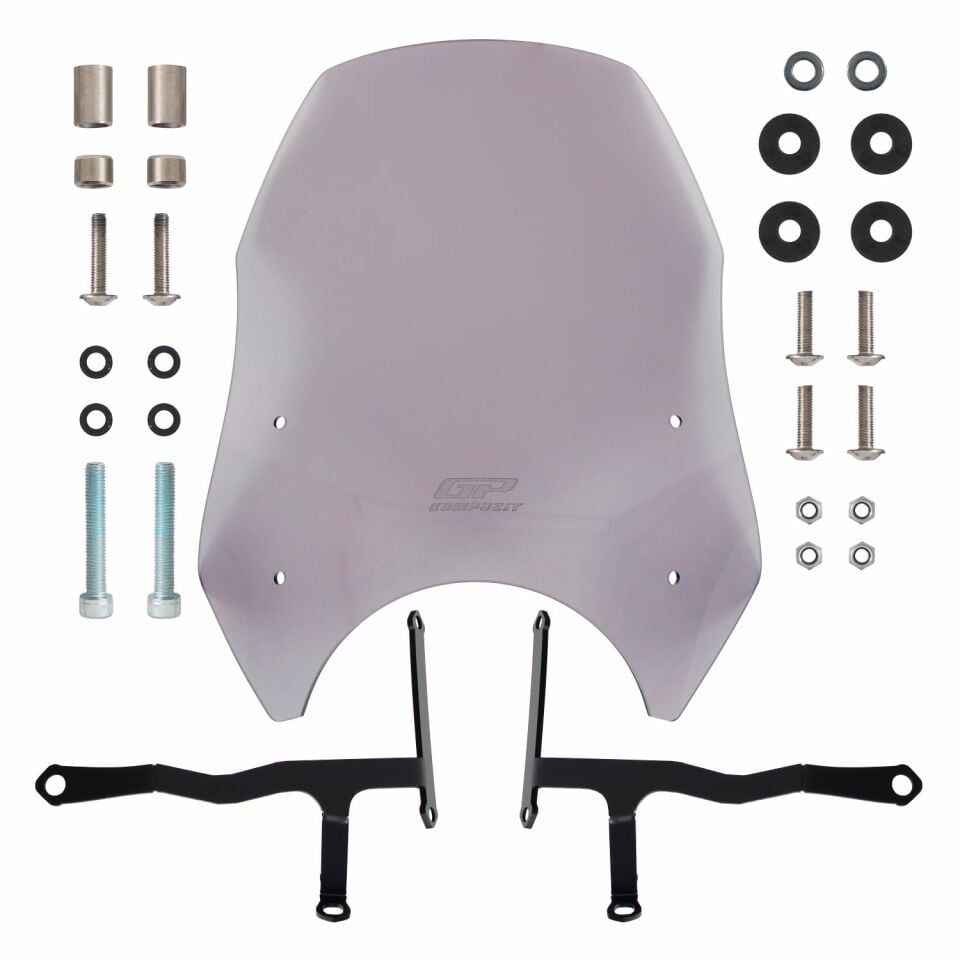 GP Kompozit Honda CL 250 2023-2025 Uyumlu Ön Cam Füme 39 cm
