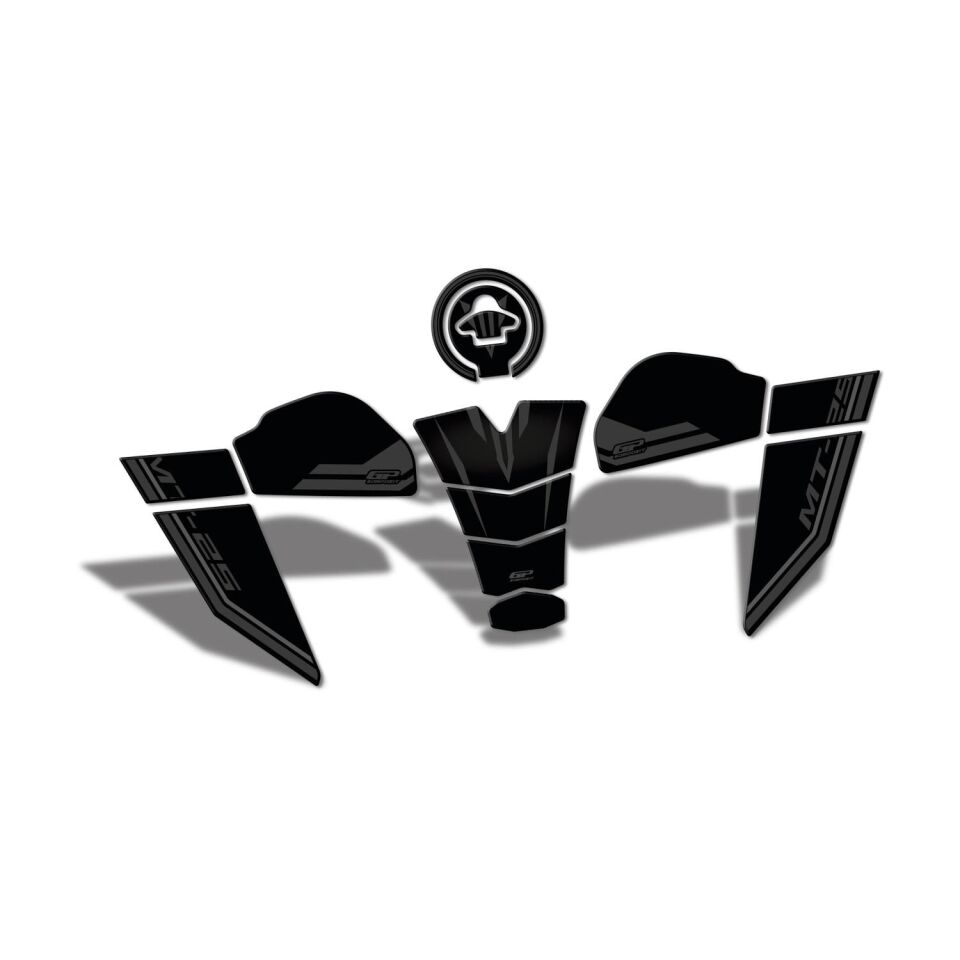 GP Kompozit Yamaha MT-25 2020-2026 Uyumlu Tank Pad Seti Siyah