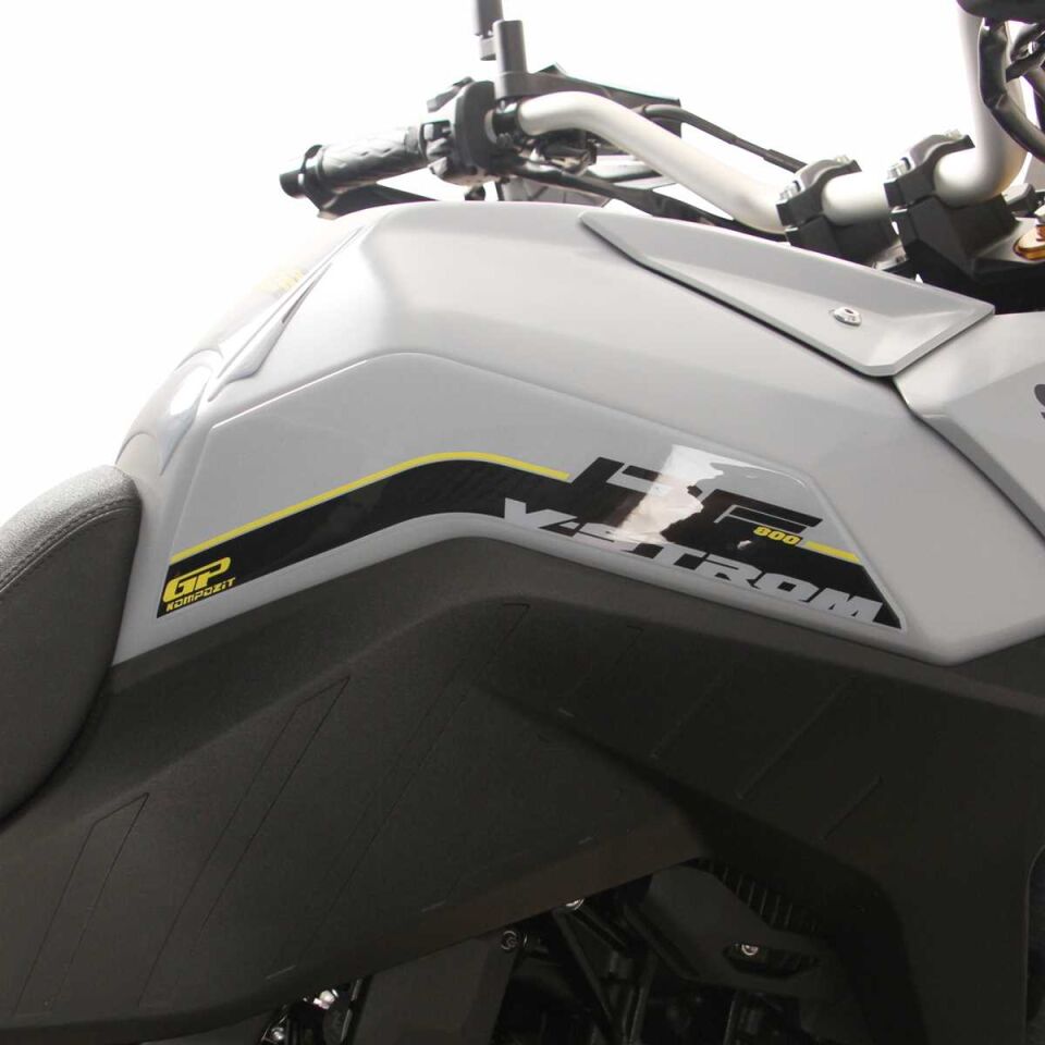 GP Kompozit Suzuki V-Strom 800 DE 2023-2024 Uyumlu Tank Pad Seti Gri