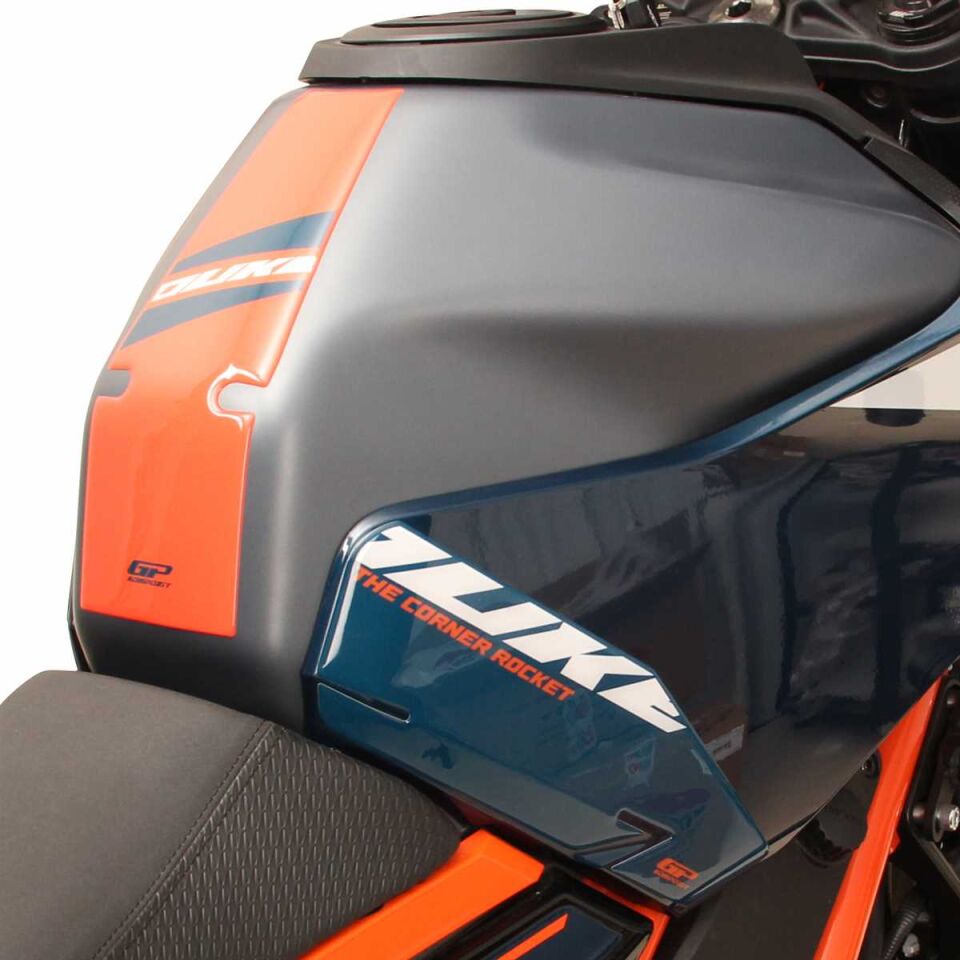 GP Kompozit KTM Duke 390 2024 Uyumlu Tank Pad Seti Mavi