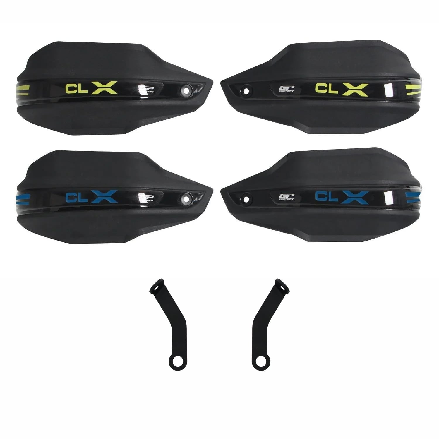 GP Kompozit CF Moto 250 CL-X 2022-2026 Uyumlu Plastik Elcik Koruma Siyah