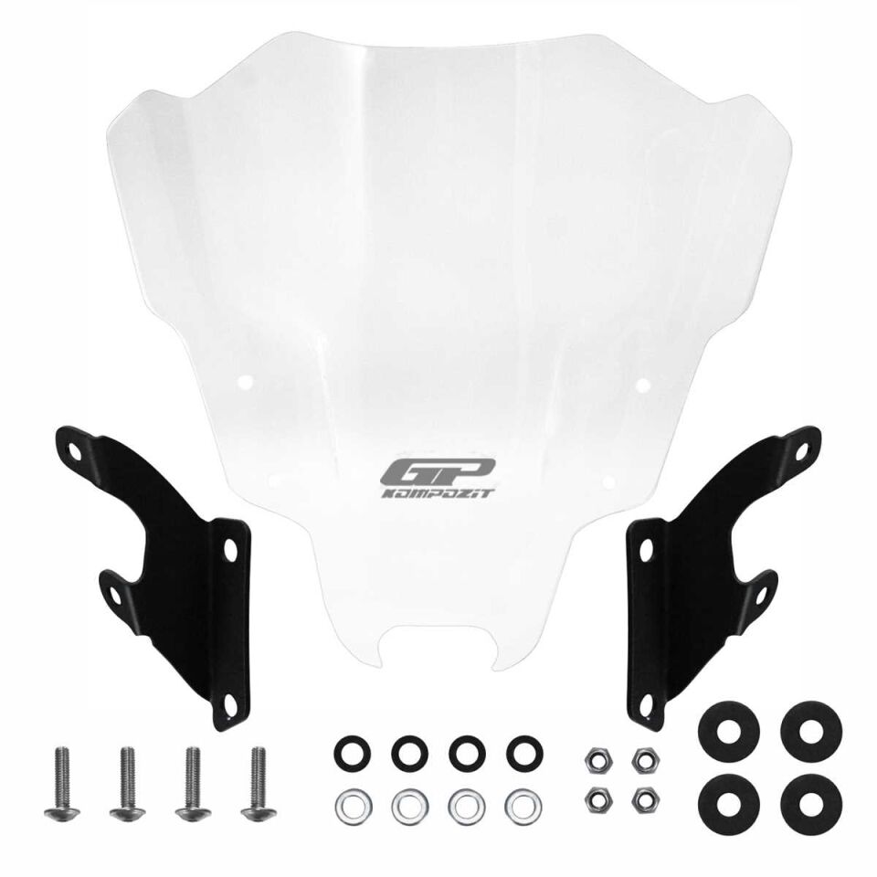 GP Kompozit Yamaha MT-07 2021-2023 Uyumlu Ön Cam Şeffaf