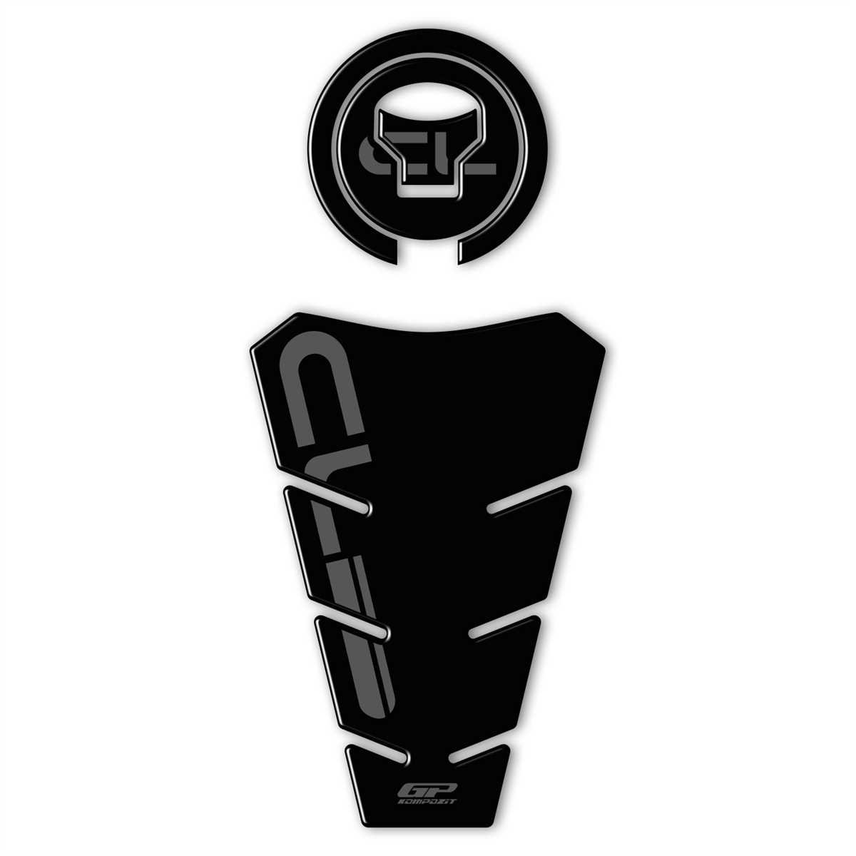 GP Kompozit Honda CL 250 2023-2024 Uyumlu Tank Pad Seti Siyah
