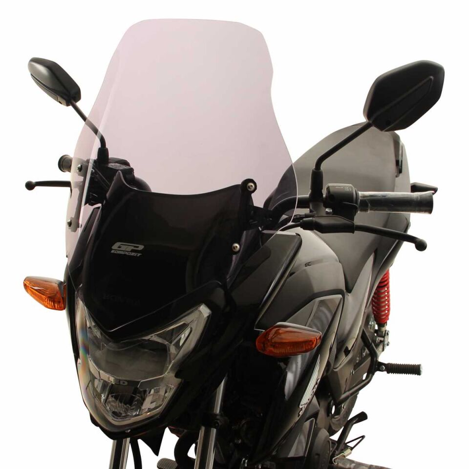 GP Kompozit Honda CB125F 2023-2024 Uyumlu Ön Cam Siyah