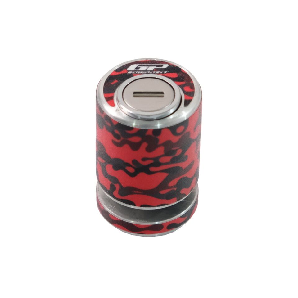 GP Kompozit DSK001 Universal Motosiklet Disk Kilidi Kırmızı-Siyah