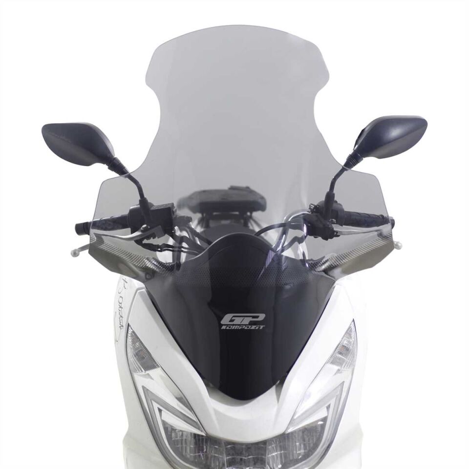 GP Kompozit Honda PCX 125 / 150 2014-2017 Uyumlu Elcikli Ön Cam Füme