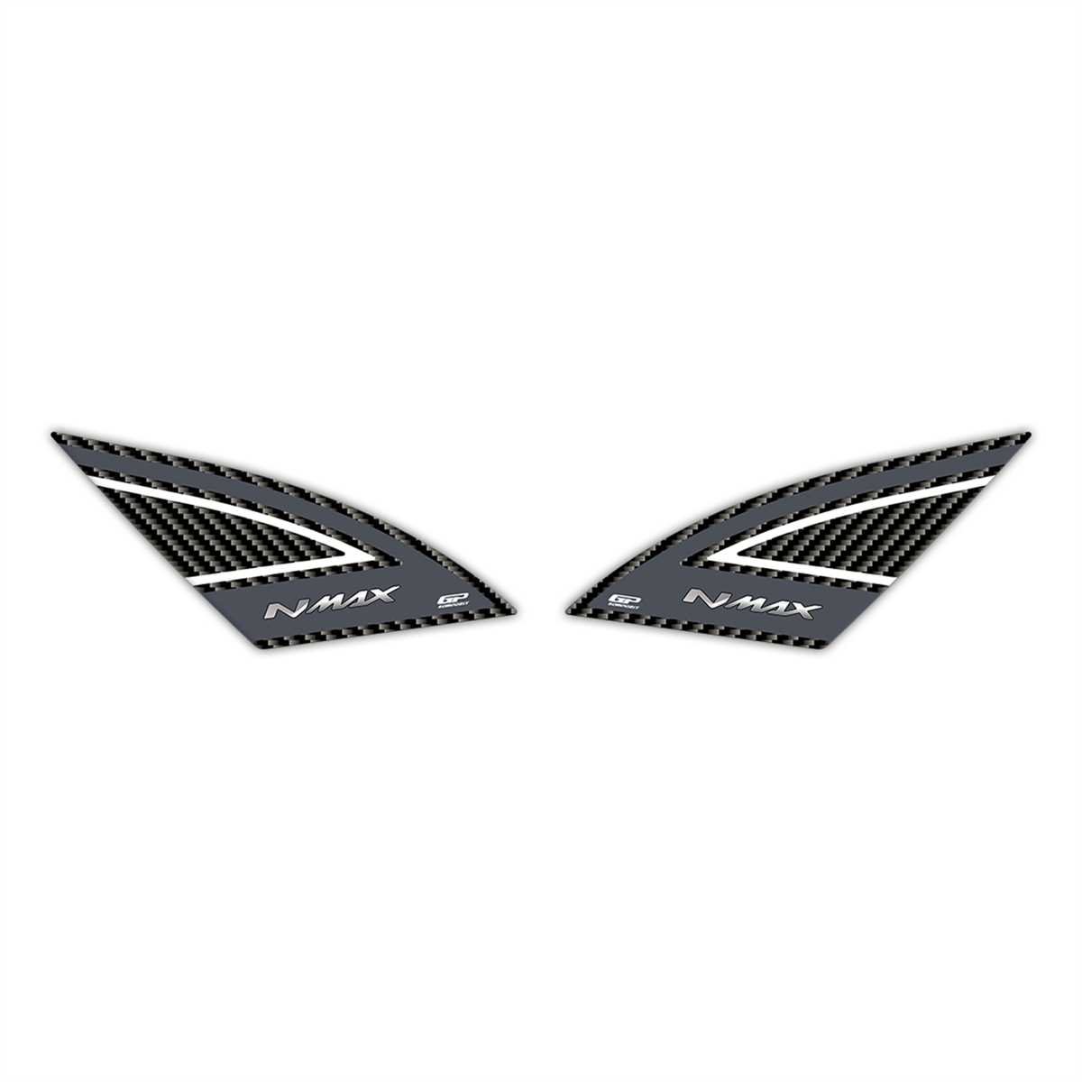 GP Kompozit Yamaha NMAX 125 / 155 2021-2024 Uyumlu Artçı Ayak Pad Gri
