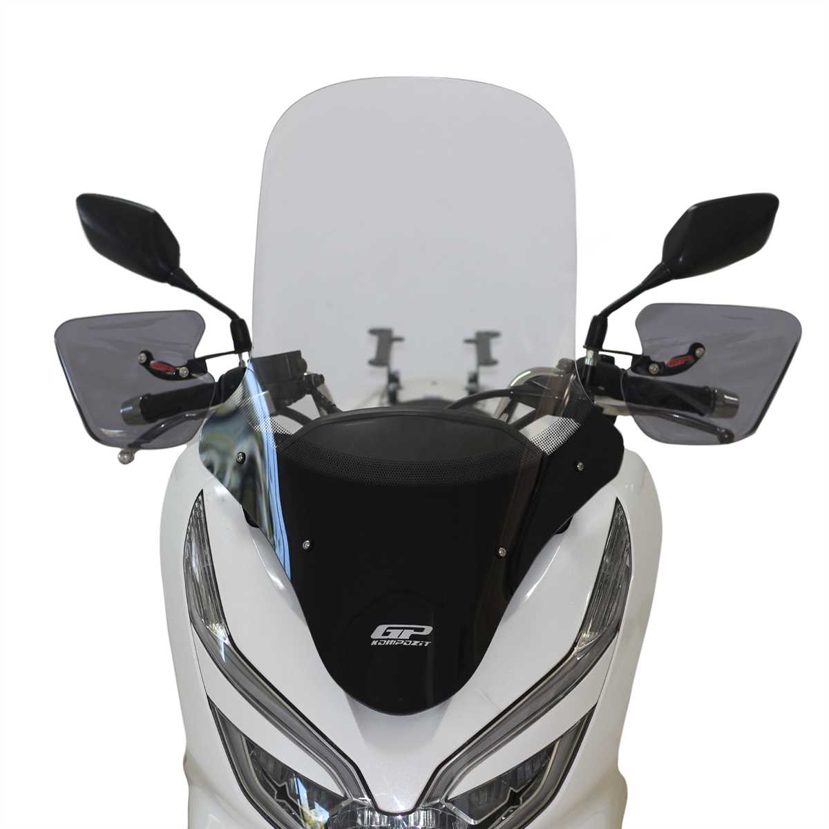 GP Kompozit Honda PCX 125 2018-2020 Uyumlu Ön Tur Camı Şeffaf