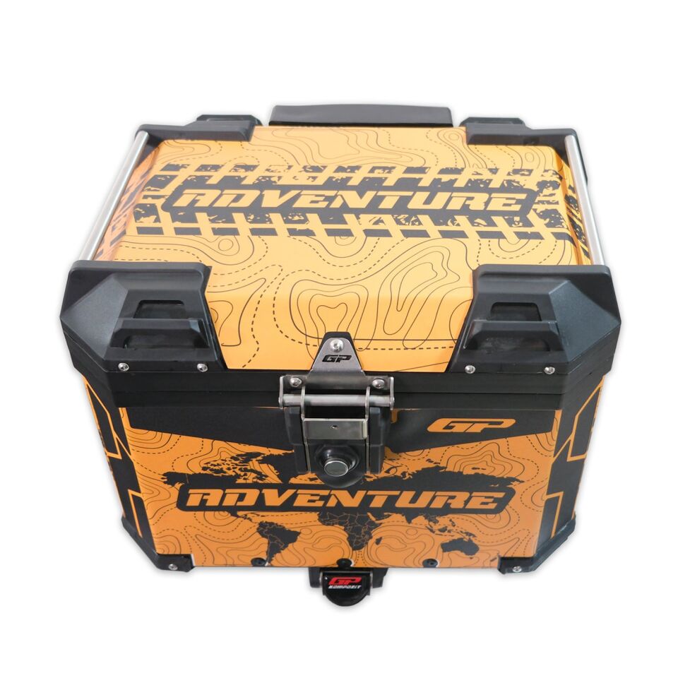 GP Kompozit DSN03 Universal 37 lt Desenli Alüminyum Motosiklet Çantası