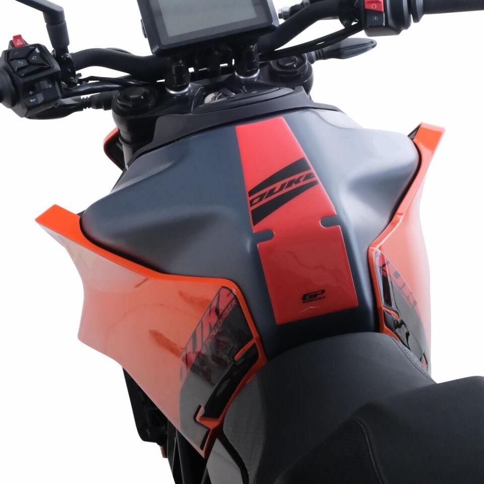 GP Kompozit KTM Duke 250 2024-2026 Uyumlu Tank Pad Seti Beyaz
