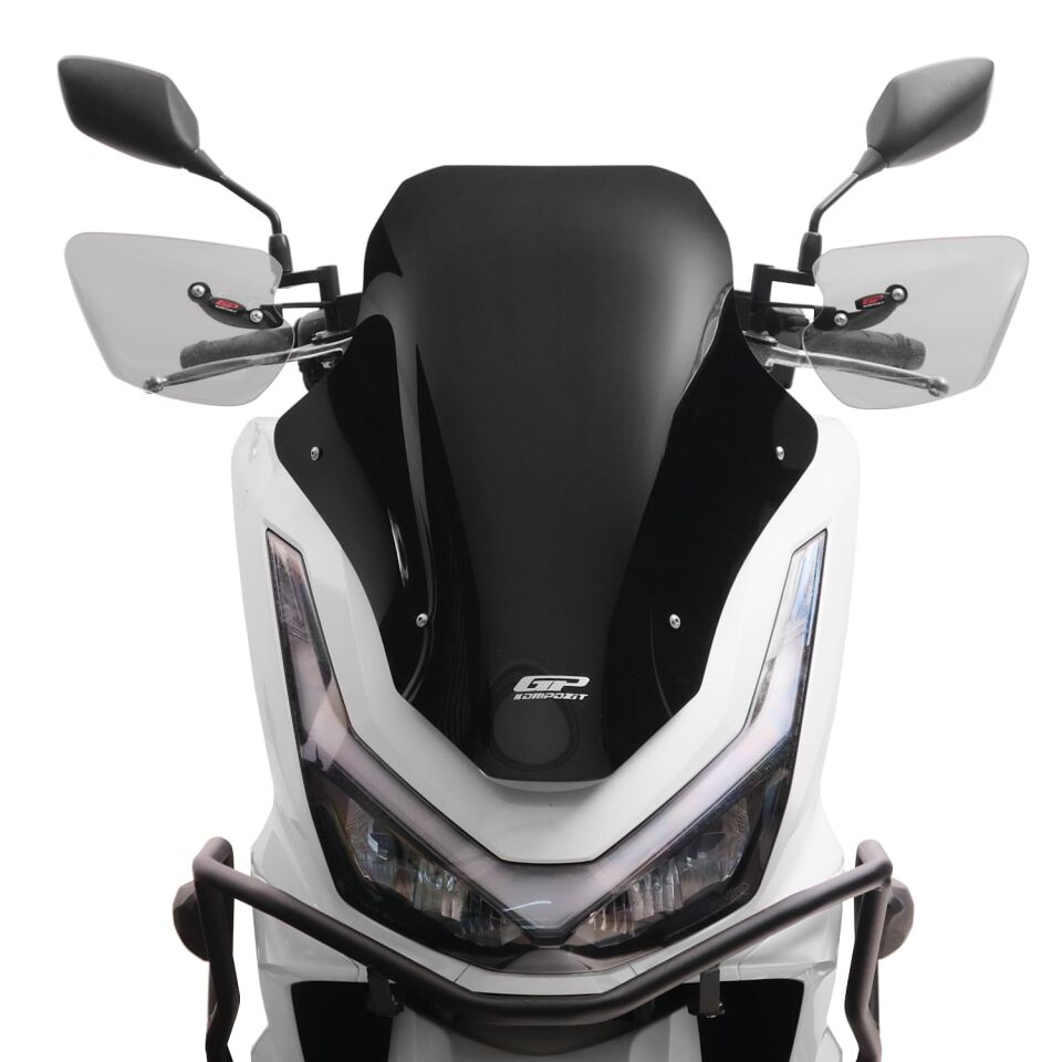 GP Kompozit Honda PCX 125 / 150 2025-2026 Uyumlu Baskılı Ön Cam Siyah