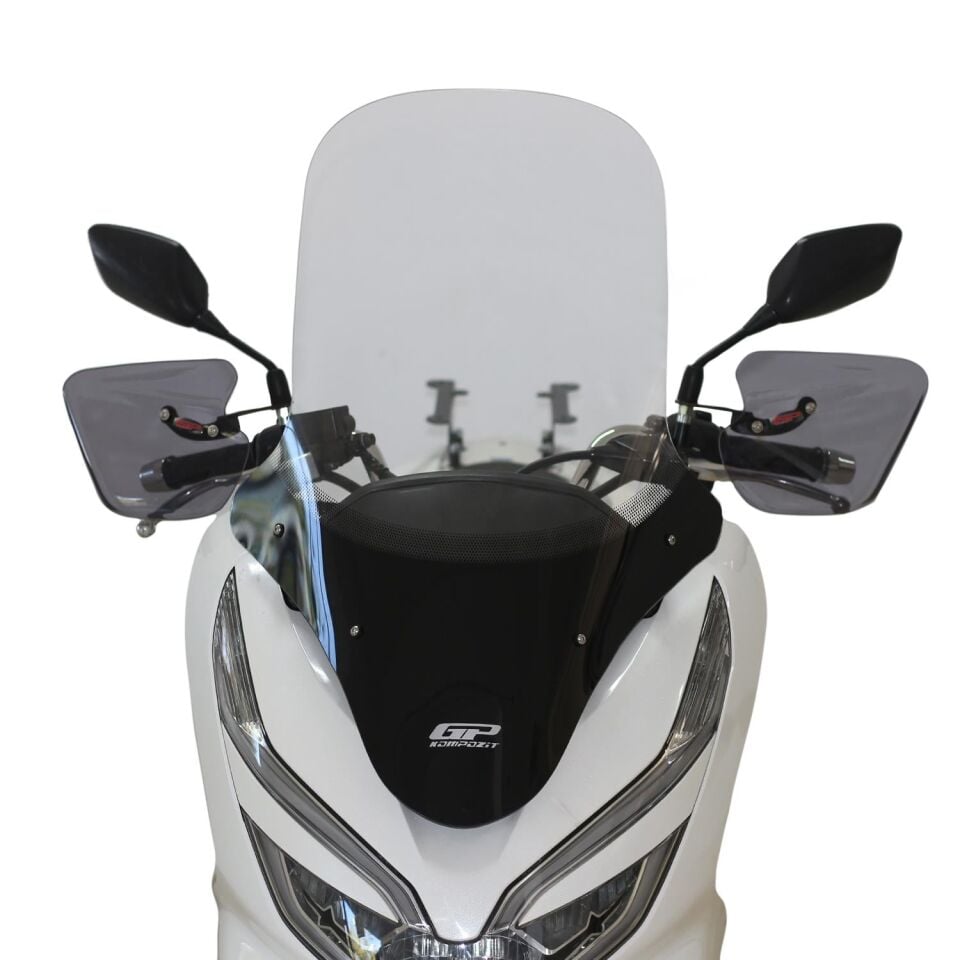 GP Kompozit Honda PCX 125 2018-2020 Uyumlu Ön Tur Camı Şeffaf