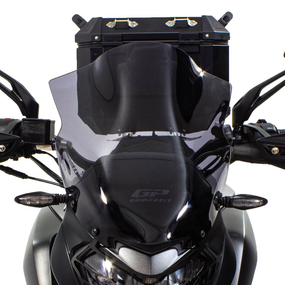 GP Kompozit Bajaj Dominar 250 / 400 2017-2026 Uyumlu Kısa Ön Cam Şeffaf