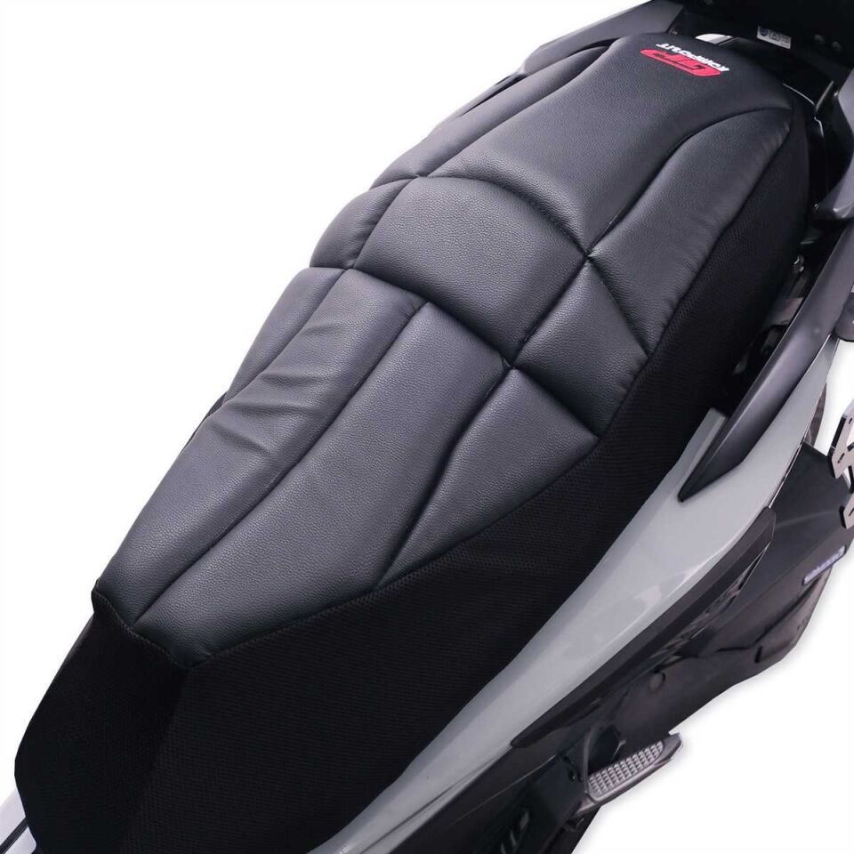 GP Kompozit Honda Forza 250 2018-2025 Uyumlu Fileli Motosiklet Konfor Sele Kılıfı Siyah