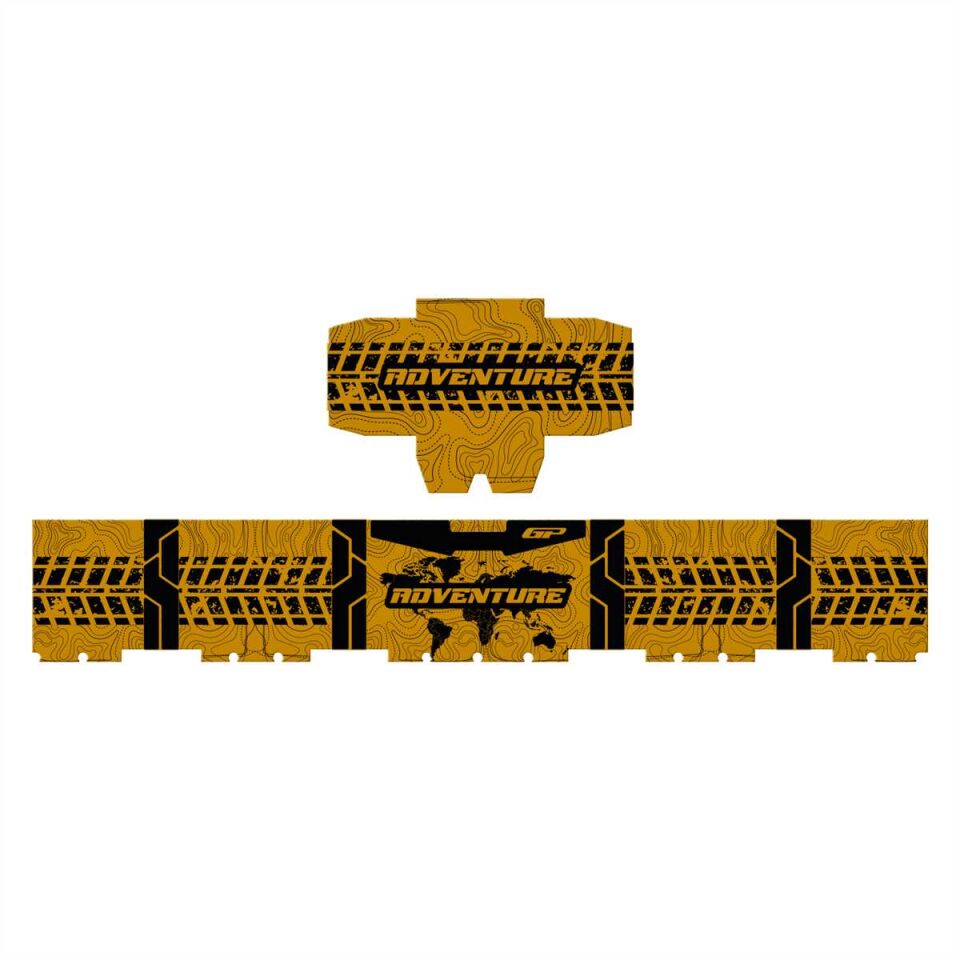 GP Kompozit DSN03 57 lt Alüminyum Motosiklet Çanta Uyumlu Sticker