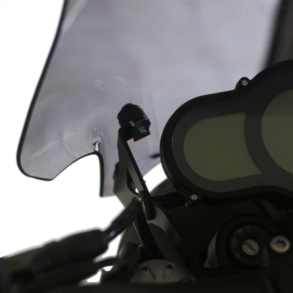 GP Kompozit Benelli Leoncino 2019-2020 Uyumlu Ön Cam Siyah