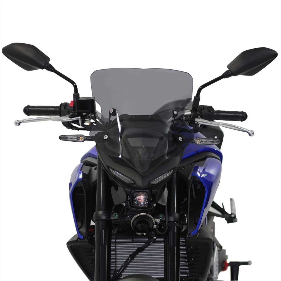 GP Kompozit Yamaha MT-25 2020-2024 Uyumlu Ön Cam Siyah