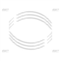 GP Kompozit Yamaha XMAX 2004-2022 Uyumlu Jant Şeridi Reflektif Gri