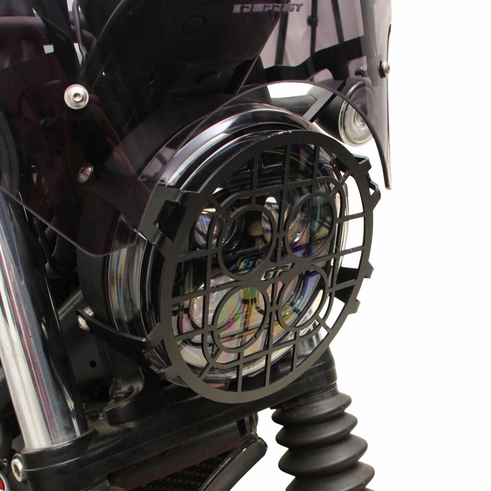 GP Kompozit Honda CL 250 2023-2025 Uyumlu Far Koruma Siyah