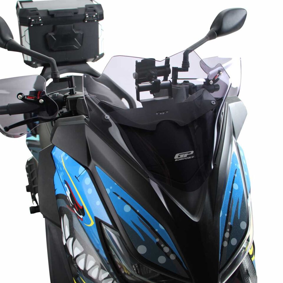 GP Kompozit Yamaha XMAX 250 / 400 2014-2017 Uyumlu Spor Ön Cam Füme