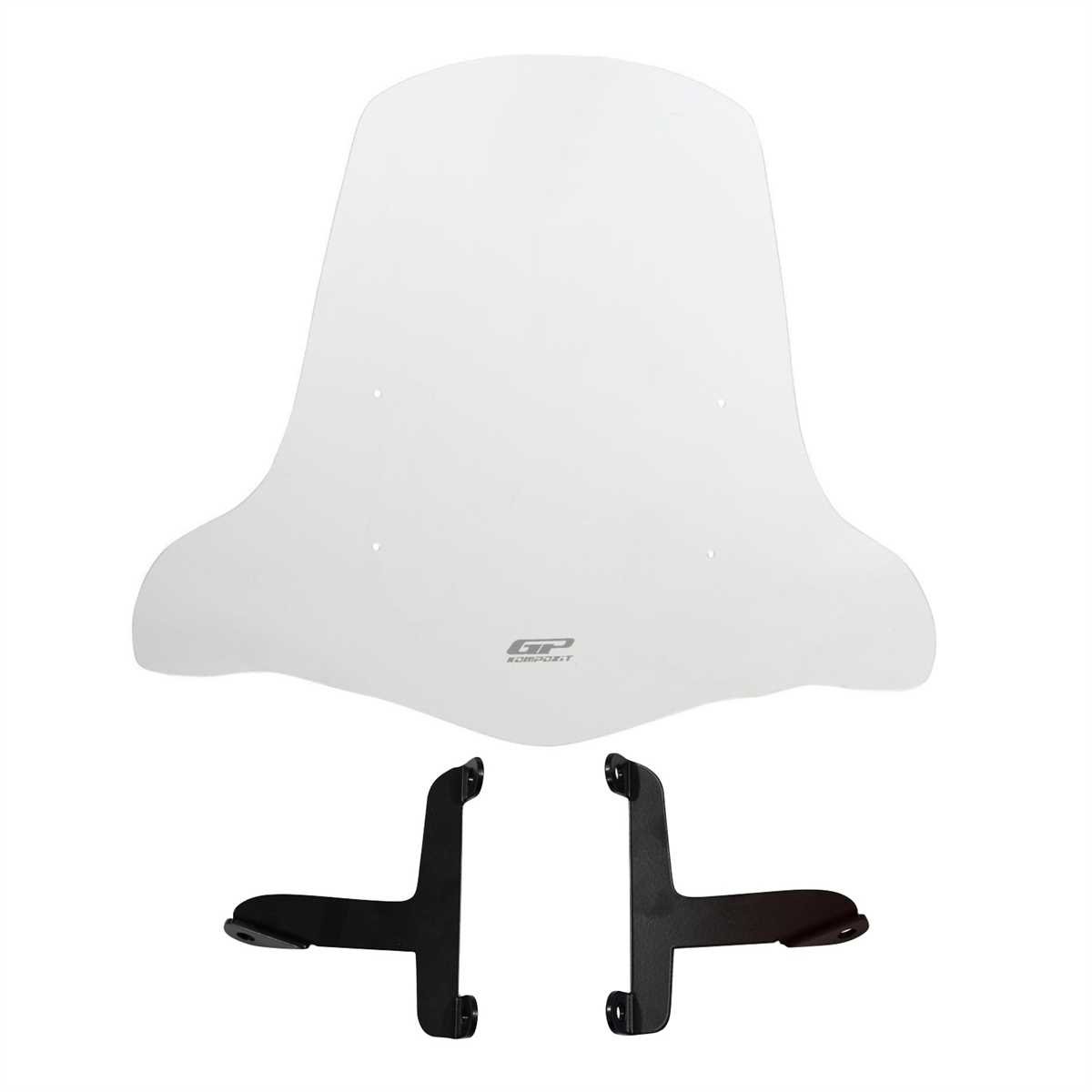 GP Kompozit Scooter Universal 2020 Uyumlu Elcikli Ön Cam Şeffaf