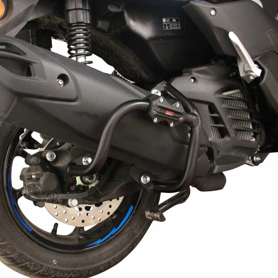 GP Kompozit Yamaha NMAX 125 / 155 2021-2025 Uyumlu Egzoz Koruma Demiri Siyah
