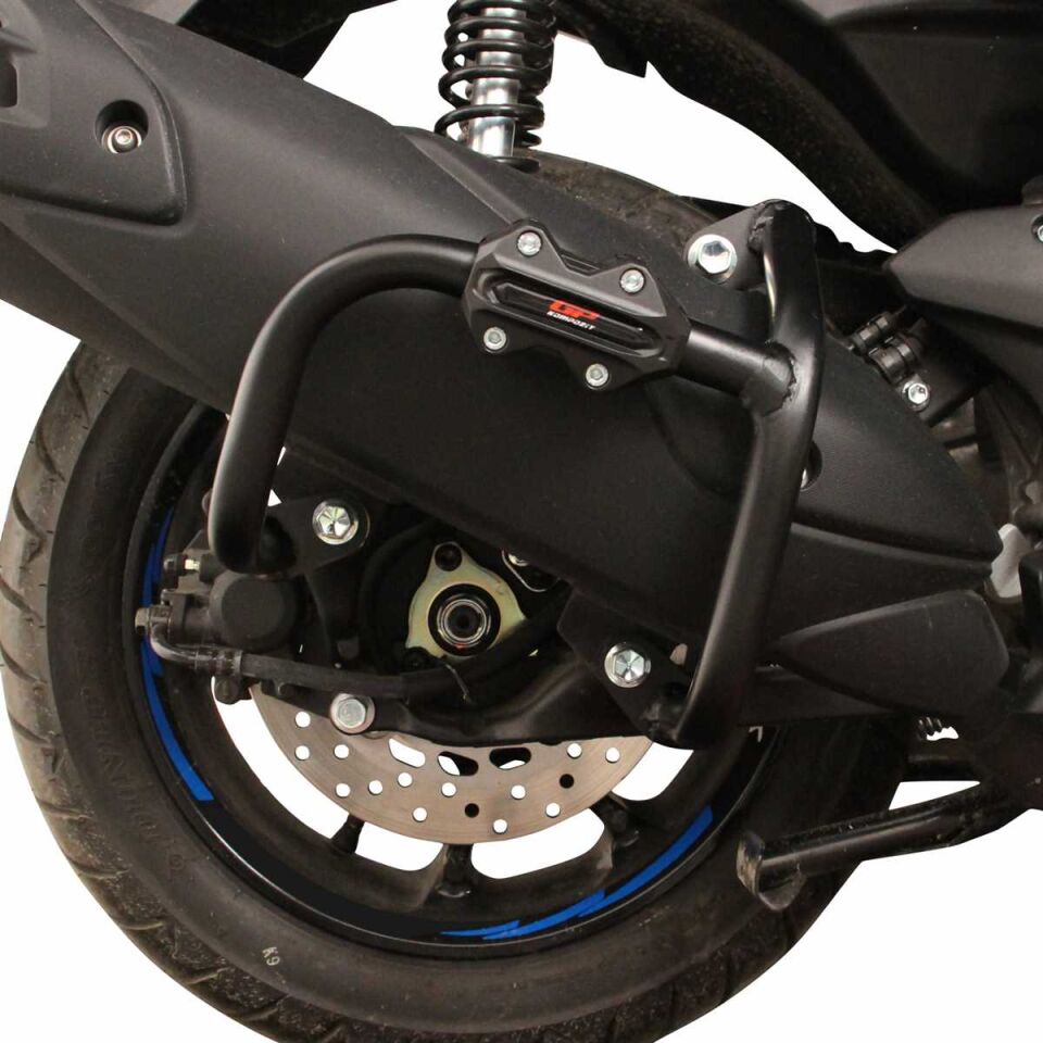 GP Kompozit Yamaha NMAX 125 / 155 2021-2025 Uyumlu Egzoz Koruma Demiri Siyah