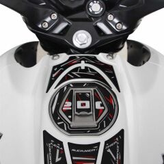 GP Kompozit Bajaj Pulsar NS 200 2011-2024 Uyumlu Tank Pad Seti Kırmızı