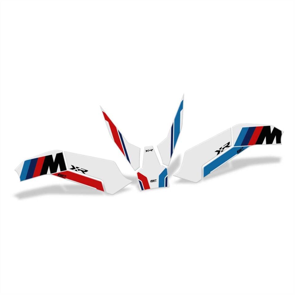 GP Kompozit BMW S 1000 XR 2020-2024 Uyumlu Tank Pad Seti Beyaz