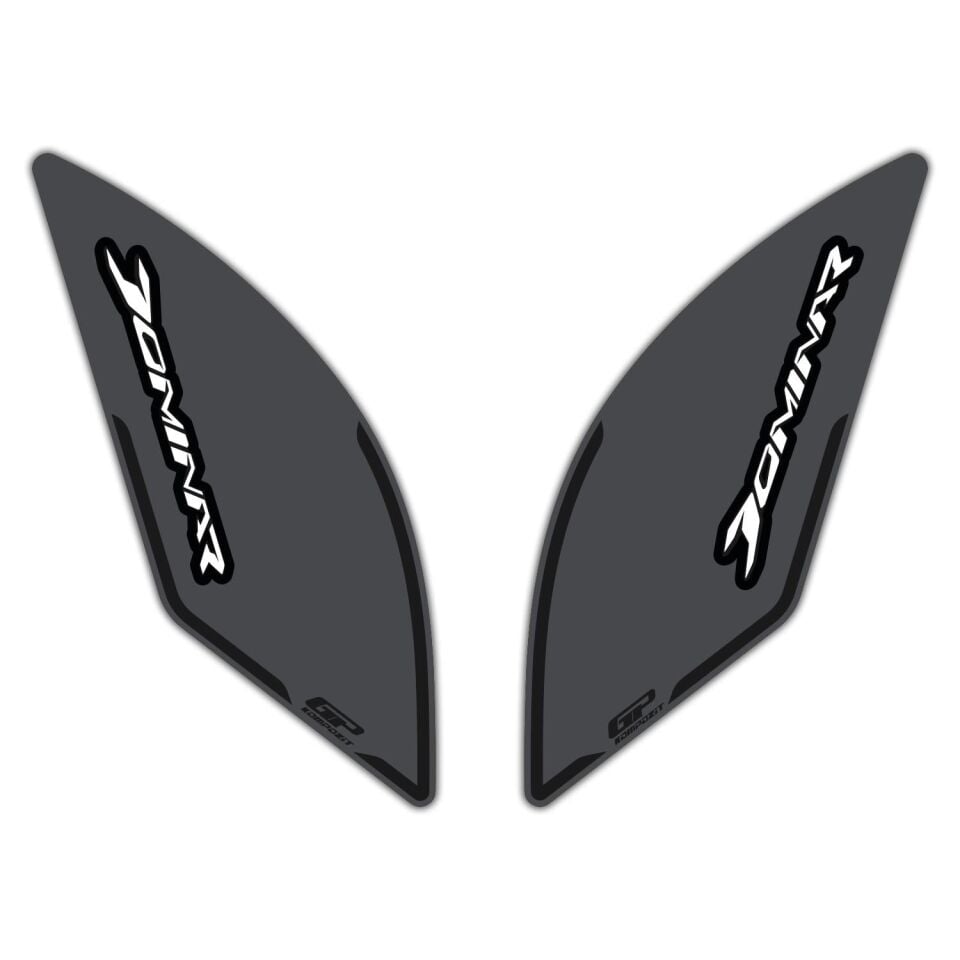 GP Kompozit Bajaj Dominar 250 / 400 2017-2026 Uyumlu Yan Pad Gri
