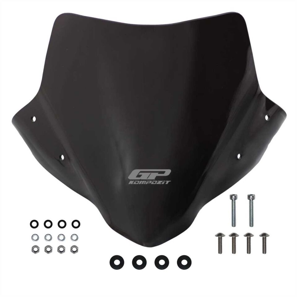 GP Kompozit Honda CB500F 2014-2020 Uyumlu Kısa Ön Cam Siyah