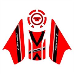 GP Kompozit Yamaha MT-07 Tracer 2020-2024 Uyumlu Tank Pad Seti Kırmızı