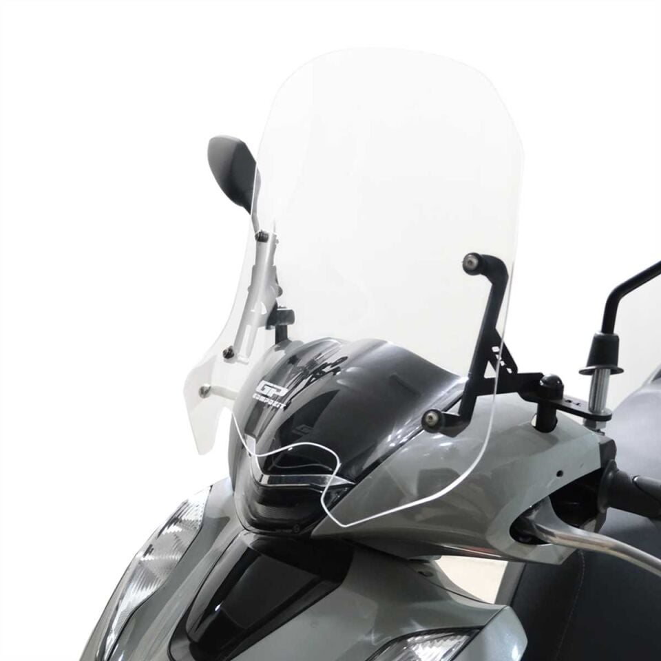 GP Kompozit Honda SH 125 2024 Uyumlu Kısa Ön Cam Şeffaf
