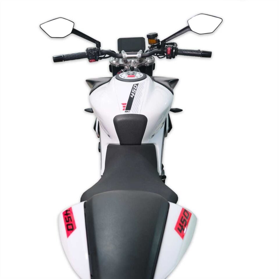 GP Kompozit CF Moto 450 NK 2024 Uyumlu Tank Pad Beyaz