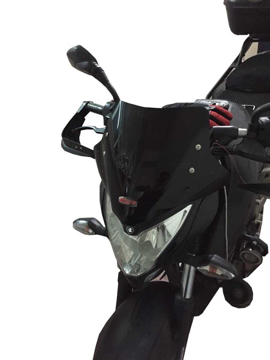 GP Kompozit Bajaj Pulsar NS 200 2011-2024 Uyumlu Spor Cam Siyah