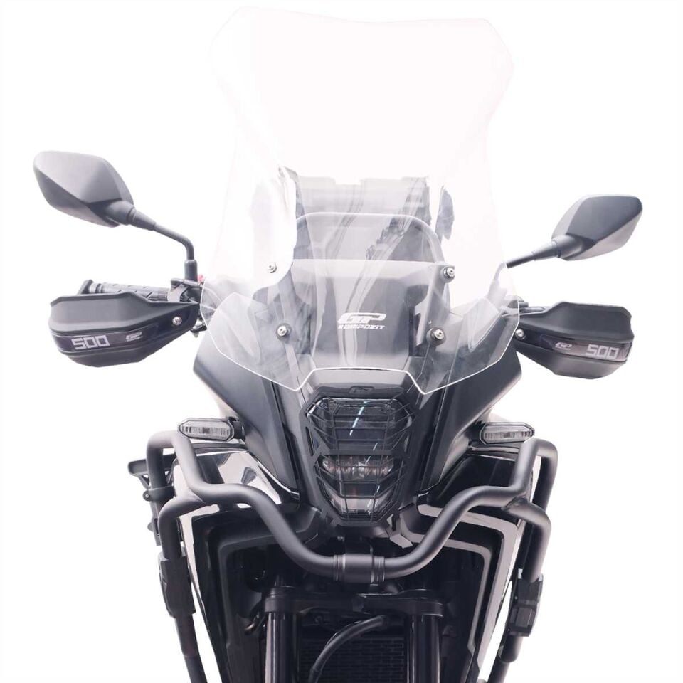 GP Kompozit Honda NX 500 2025 Uyumlu Far Koruma Siyah