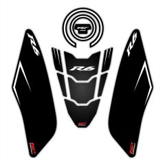 GP Kompozit Yamaha R6 2017-2023 Uyumlu Tank Pad Seti Siyah