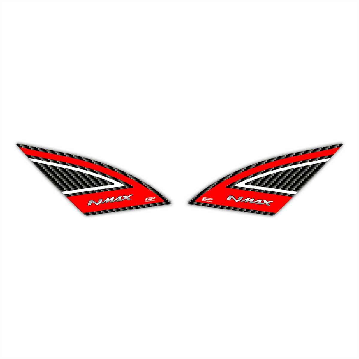 GP Kompozit Yamaha NMAX 125 / 155 2021-2024 Uyumlu Artçı Ayak Pad Kırmızı