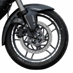 GP Kompozit Bajaj Pulsar NS 200 2011-2024 Uyumlu Jant Şeridi Reflektif Gri