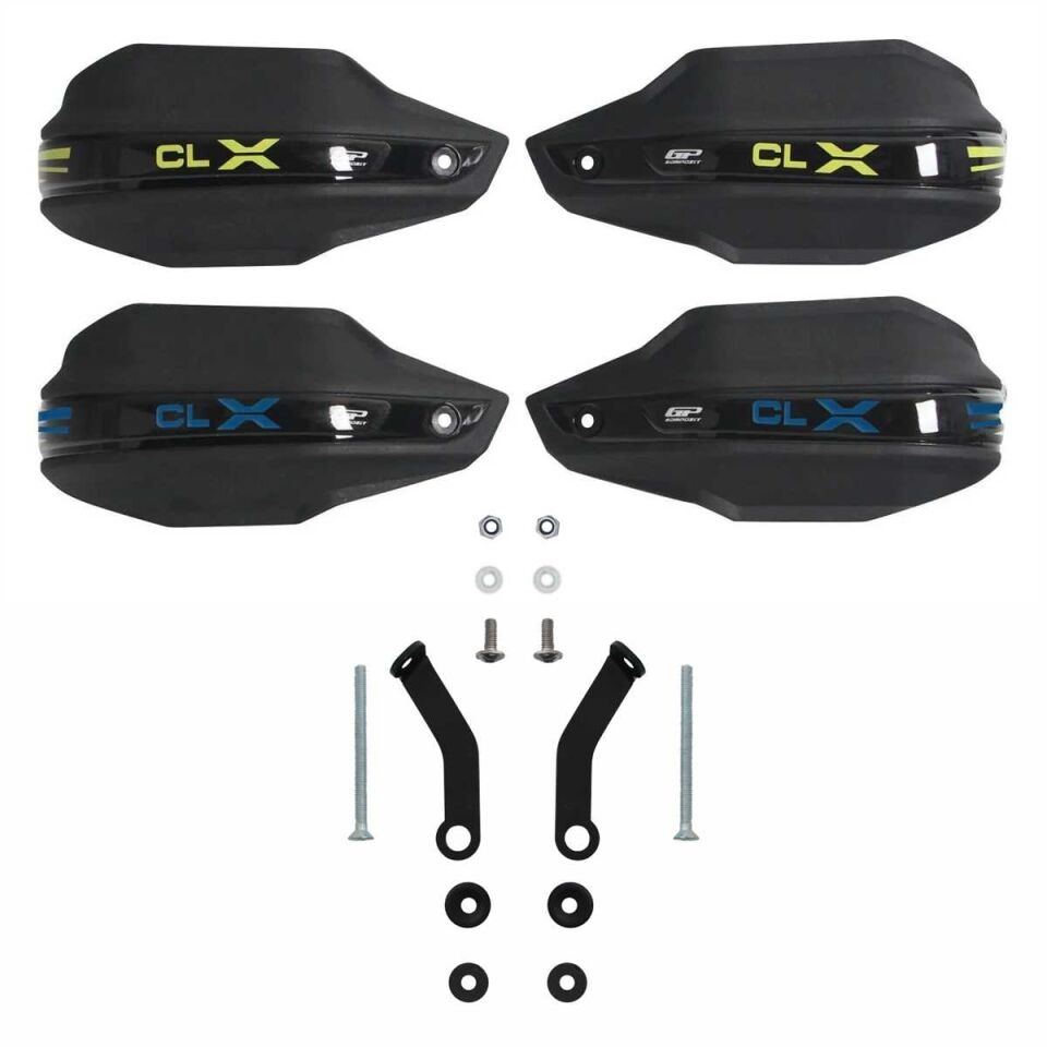 GP Kompozit CF Moto 250 CL-X 2022-2024 Uyumlu Plastik Elcik Koruma Siyah