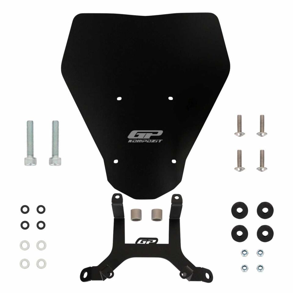 GP Kompozit KTM Duke 250 2024 Uyumlu Ön Cam Siyah