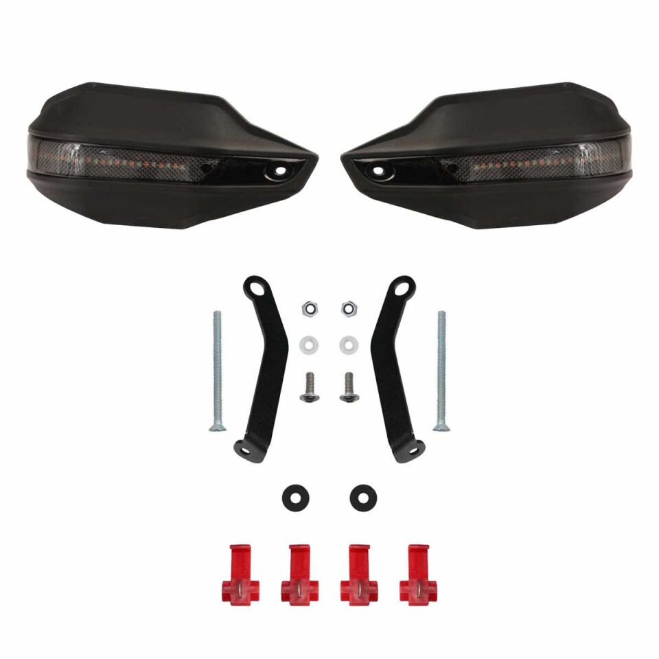 GP Kompozit CF Moto 700 CL-X 2022-2024 Uyumlu Led Sinyalli Elcik Koruma Siyah