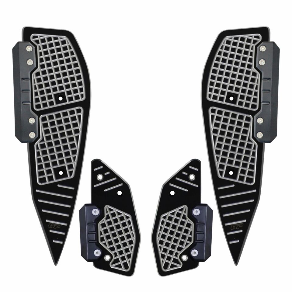 GP Kompozit Yamaha XMAX 250-400 2018-2022 Uyumlu Basamak Alüminyum Gri