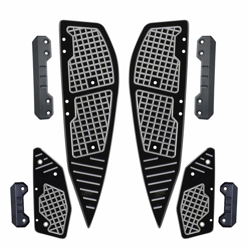 GP Kompozit Yamaha XMAX 250-400 2018-2022 Uyumlu Basamak Alüminyum Gri
