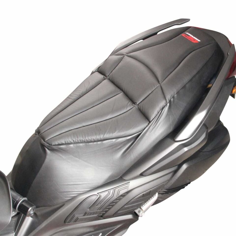 GP Kompozit Yamaha XMAX 250-400 2018-2024 Uyumlu Motosiklet Konfor Sele Kılıfı Siyah