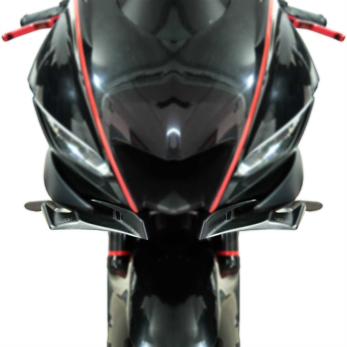 GP Kompozit Yamaha R25 2019-2024 Uyumlu Winglet Siyah